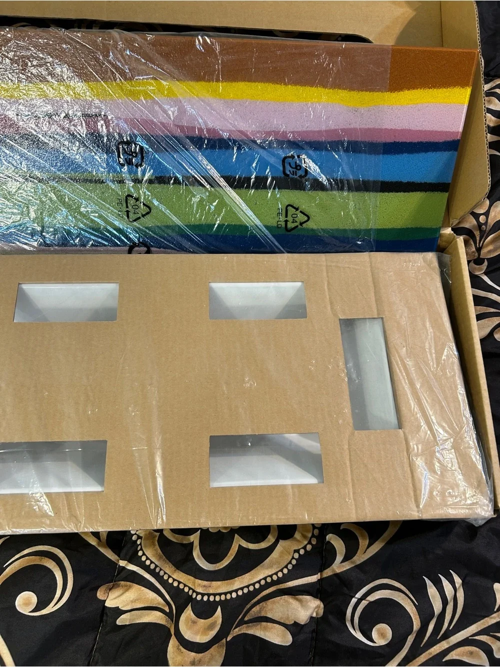 NEW in Box IKEA GYLLEN Wall Lamp Abstract Art Multicolor 22” x 10”